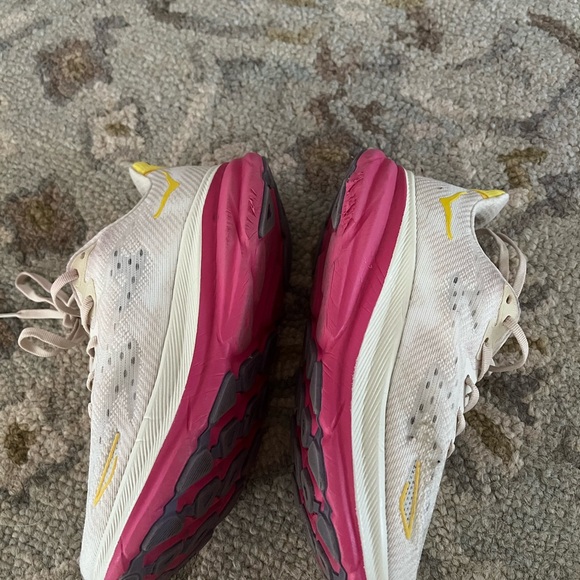 Women's Sneakers - Cream and Pink - Picture 3 of 9